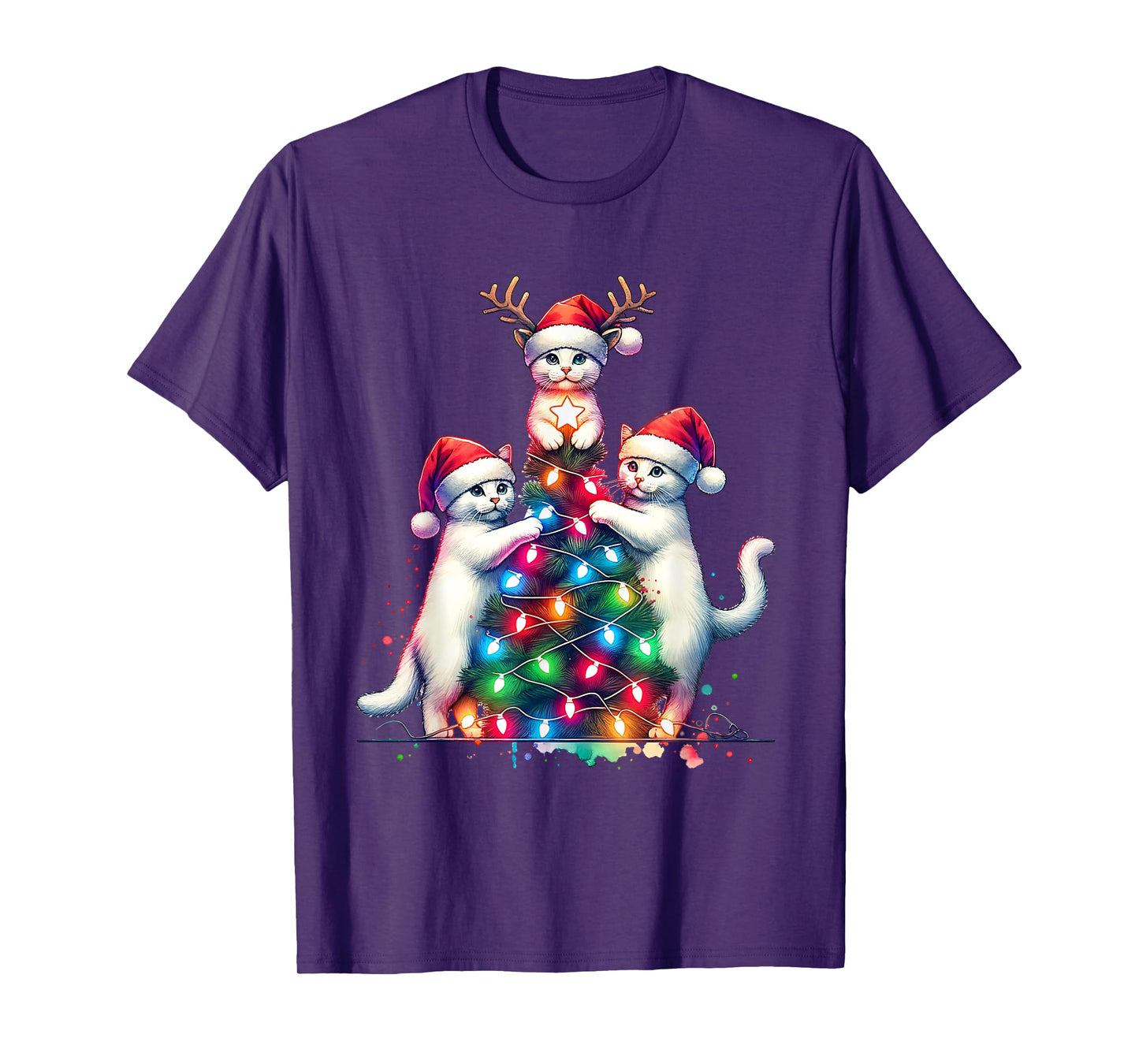 Christmas Cat Xmas Cat Lover T-Shirt
