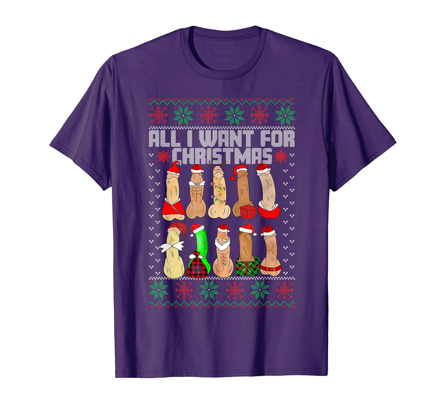 All I Want For Christmas Is D Merry Dickmas Dirty Christmas T-Shirt
