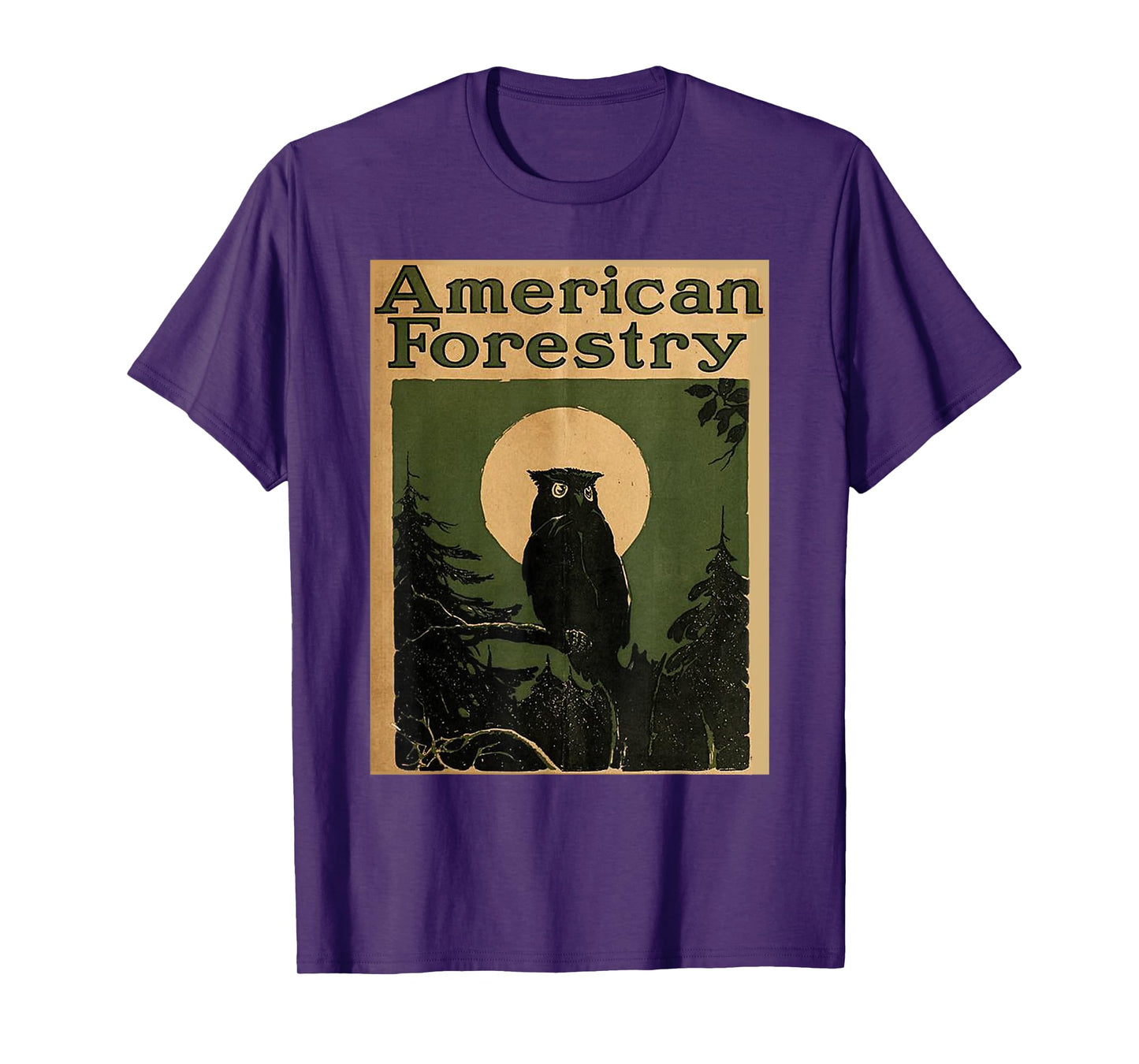 American Forestry Forest Great Owl America Parks T-Shirt