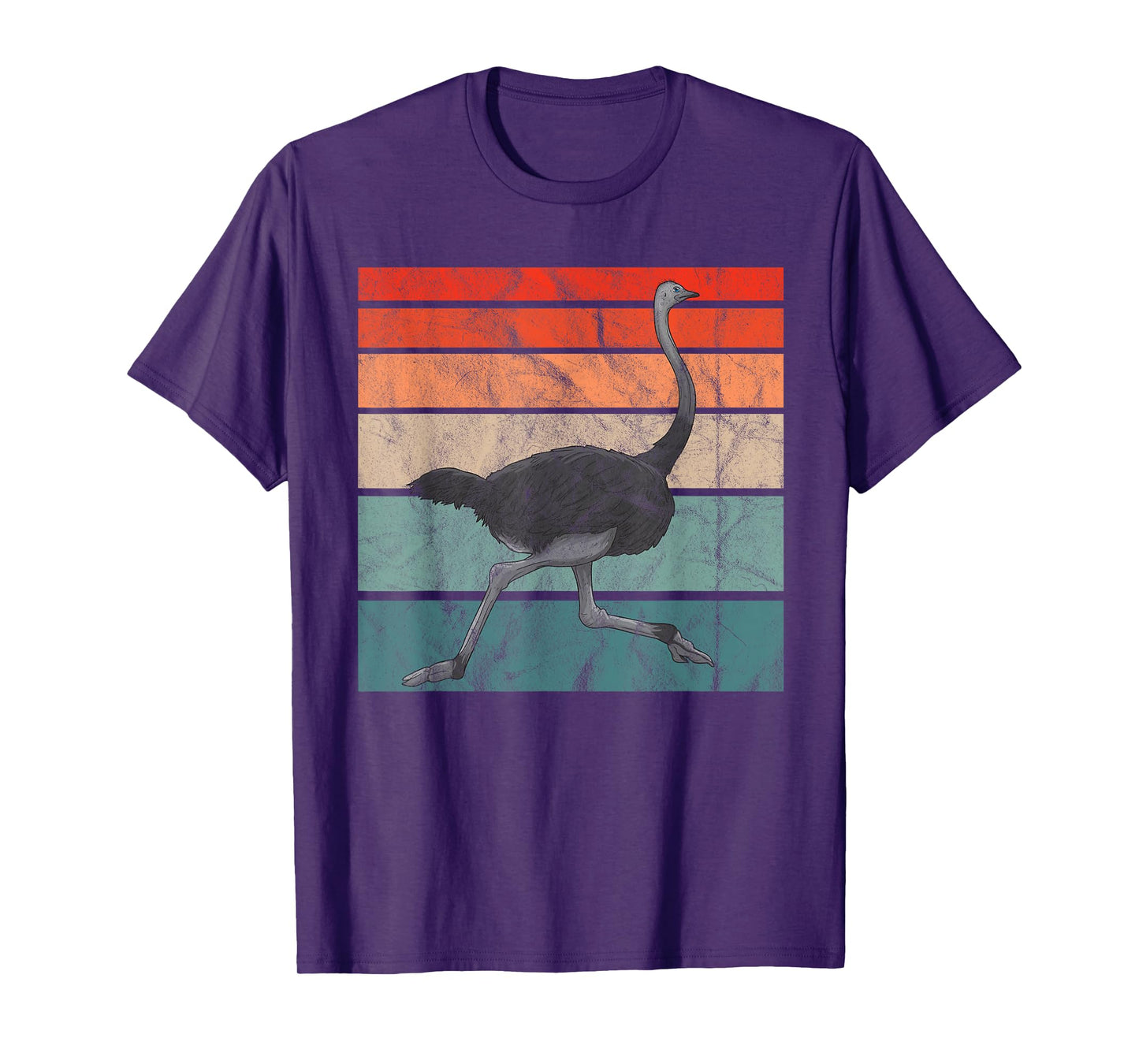 Vintage Ostrich Bird Retro Africa T-Shirt