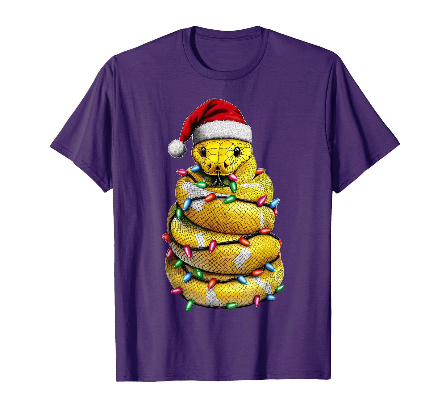 Ball Python Snake Christmas Hat Xmas T-Shirt