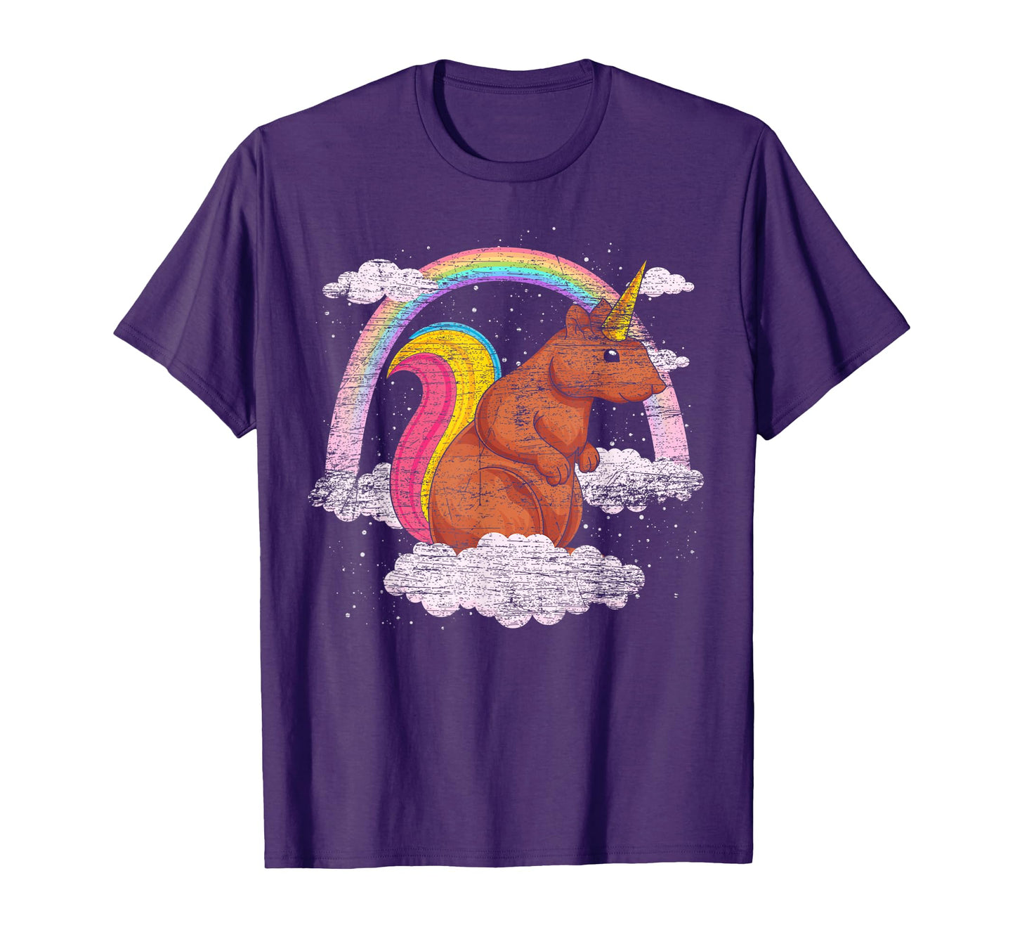 Fantasy Animal Rainbow Squirrelcorn Squirrel Unicorn T-Shirt