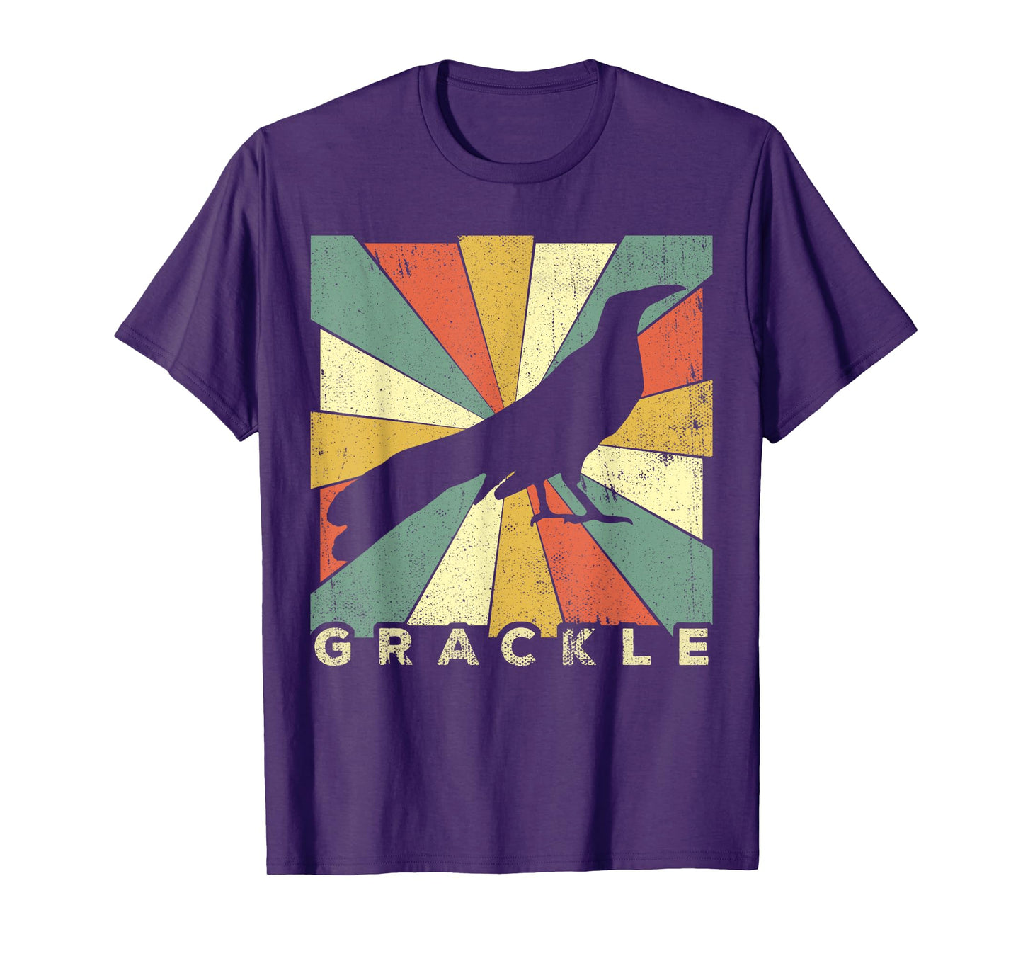 Vintage Grackle Bird Lover Retro Style Animal T-Shirt