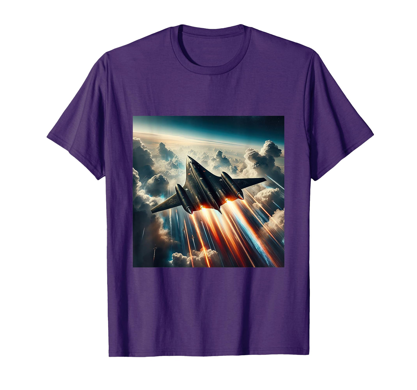 SR 71 Blackbird Fighter Jet Military Aircraft T-Shirt