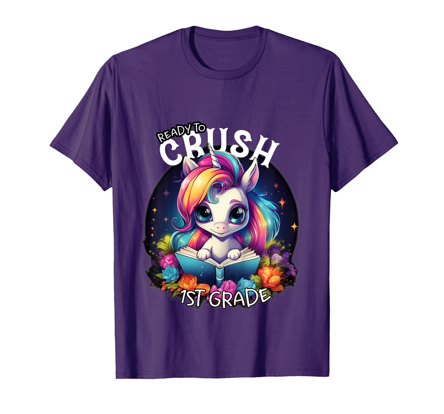 Kids Ready to Crush 1st grade Unicorn goodbye Kindergarten school T-Shirt