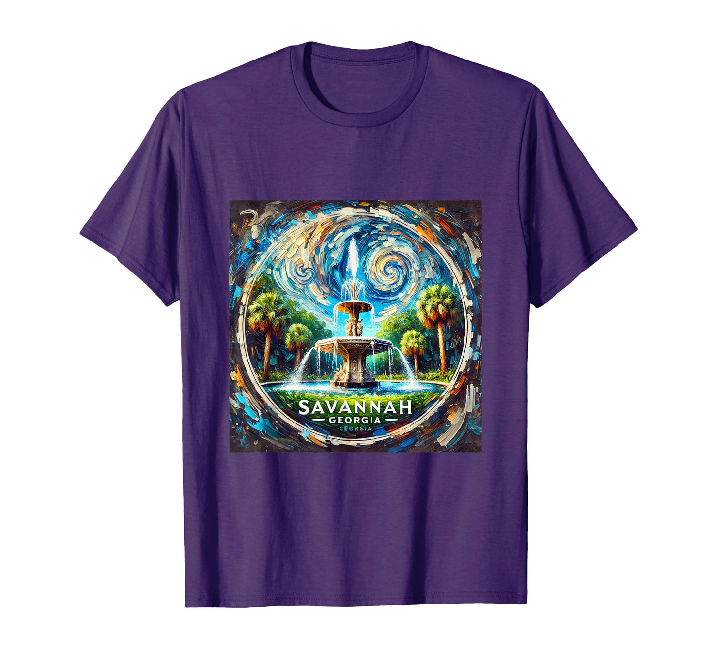 Savannah Fountain, Savannah Georgia T-Shirt