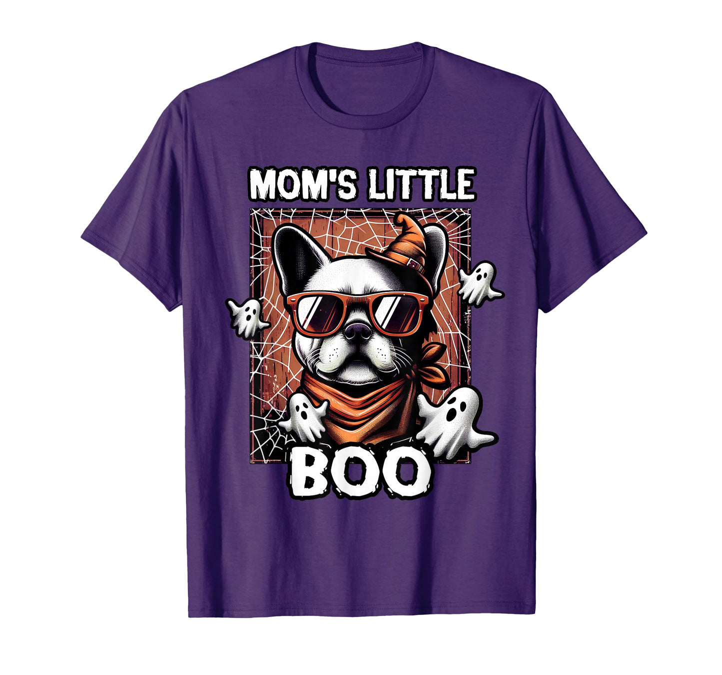 Frenchie Mom's Little Boo French Bulldog Halloween Dog T-Shirt