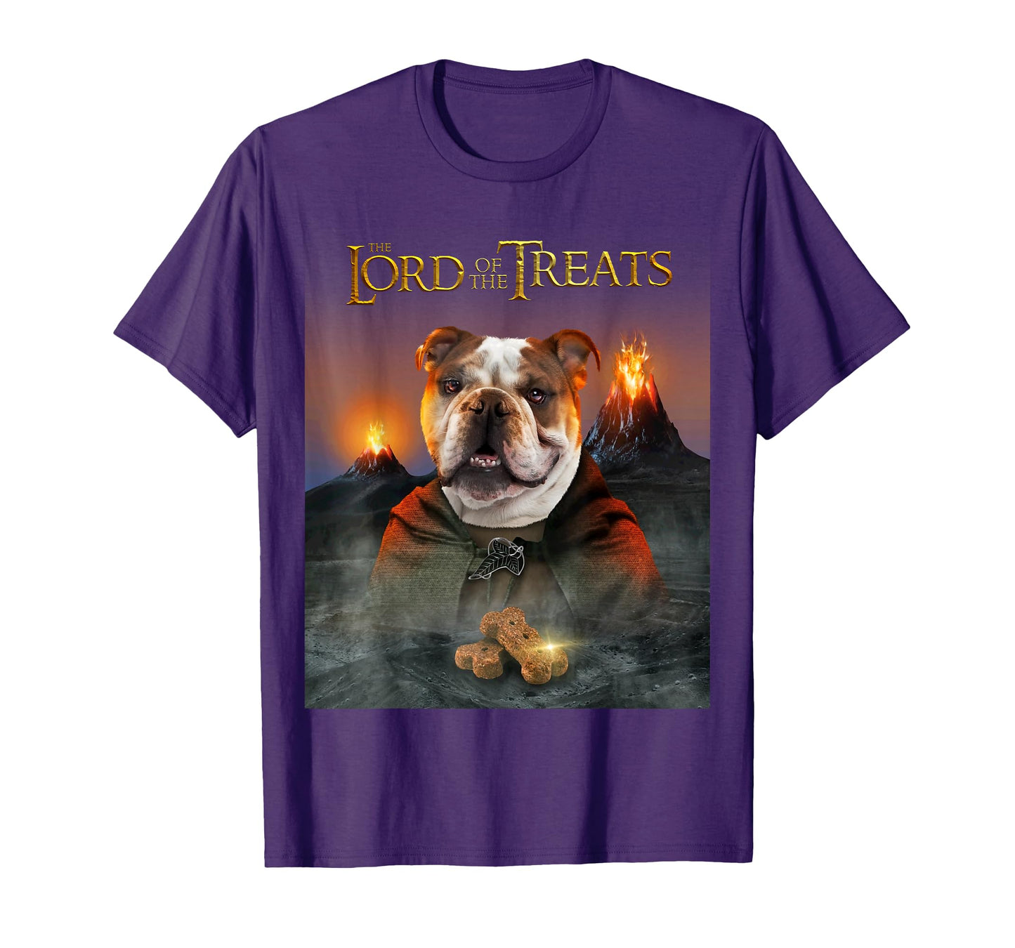 Lord of the Treats - Cute English Bulldog OEB T-Shirt for Men Women Girls Kids
