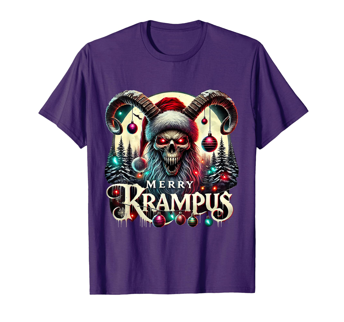 Merry Krampus Christmas Krampus Is Coming To Town Horror T-Shirt