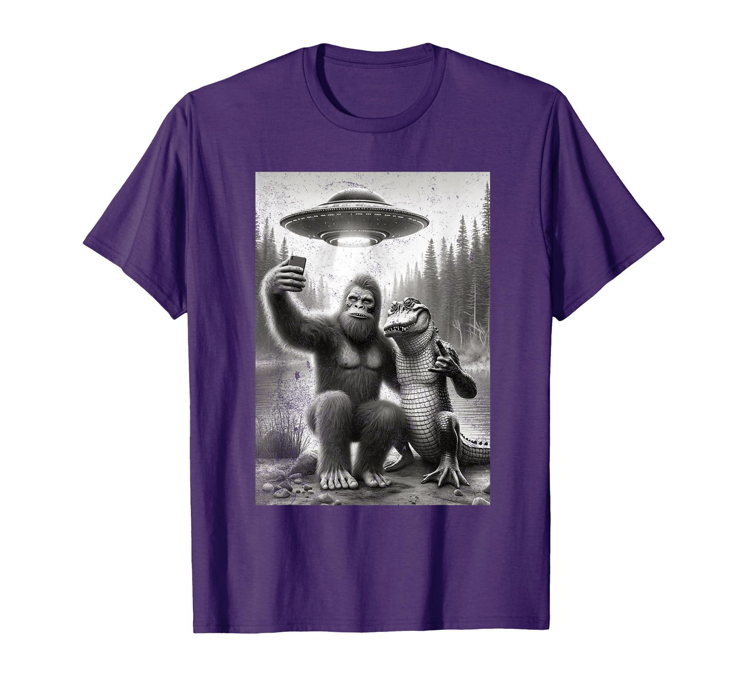 Florida Bigfoot Alligator Alien Vacation Friends Skunk Ape T-Shirt