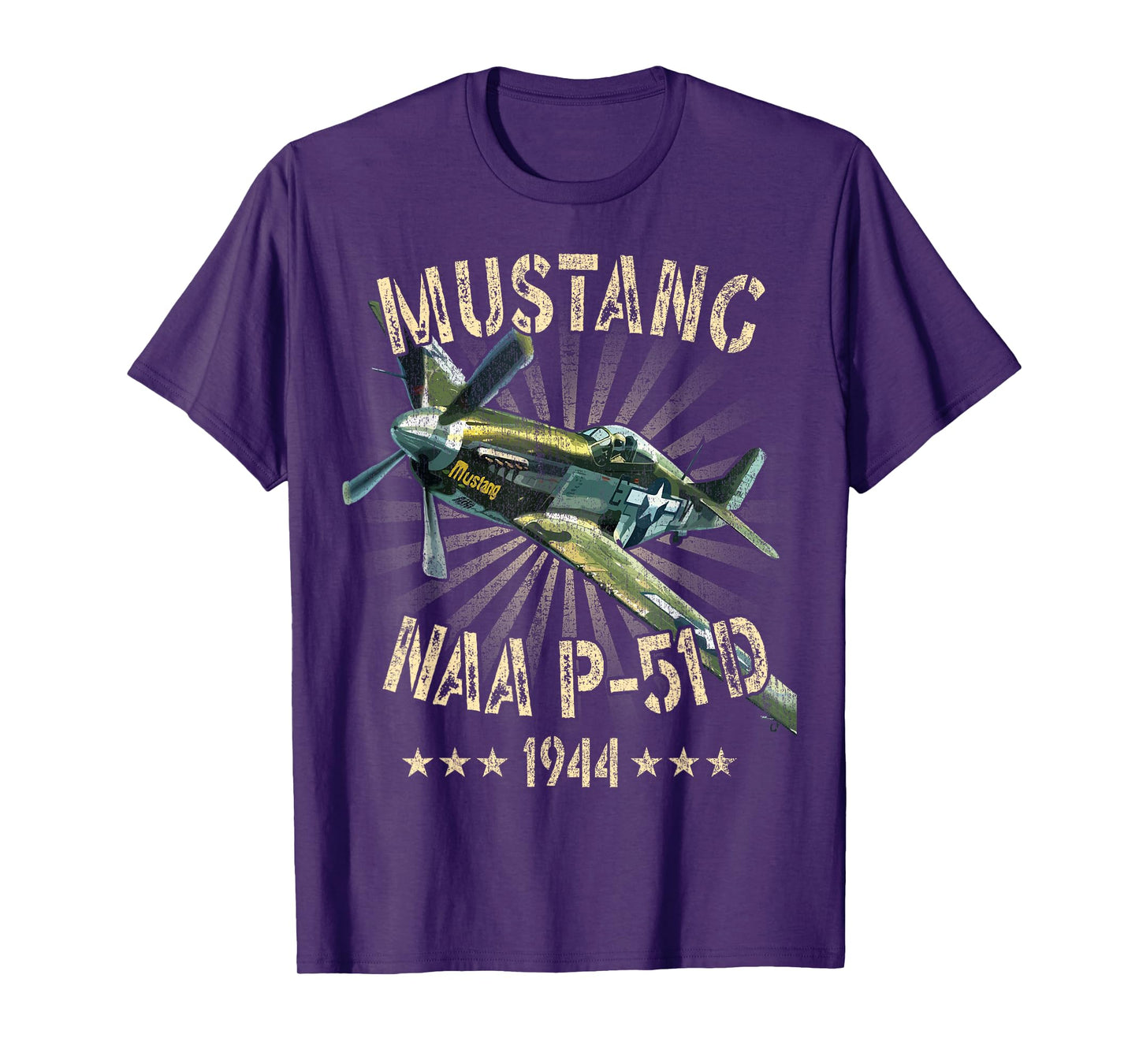 P-51D Mustang Vintage North American P-51D Fighter Warbirds T-Shirt