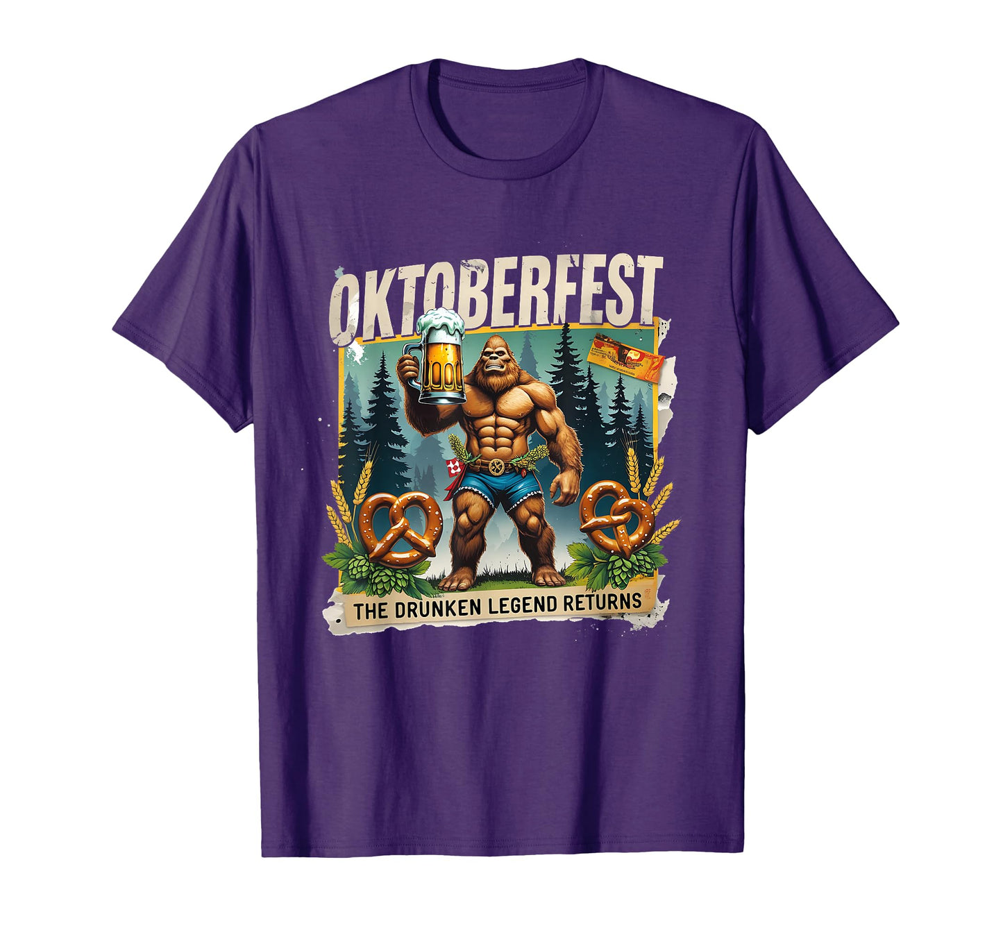 Oktoberfest Bigfoot The Drunken Legend Returns Beer Club T-Shirt