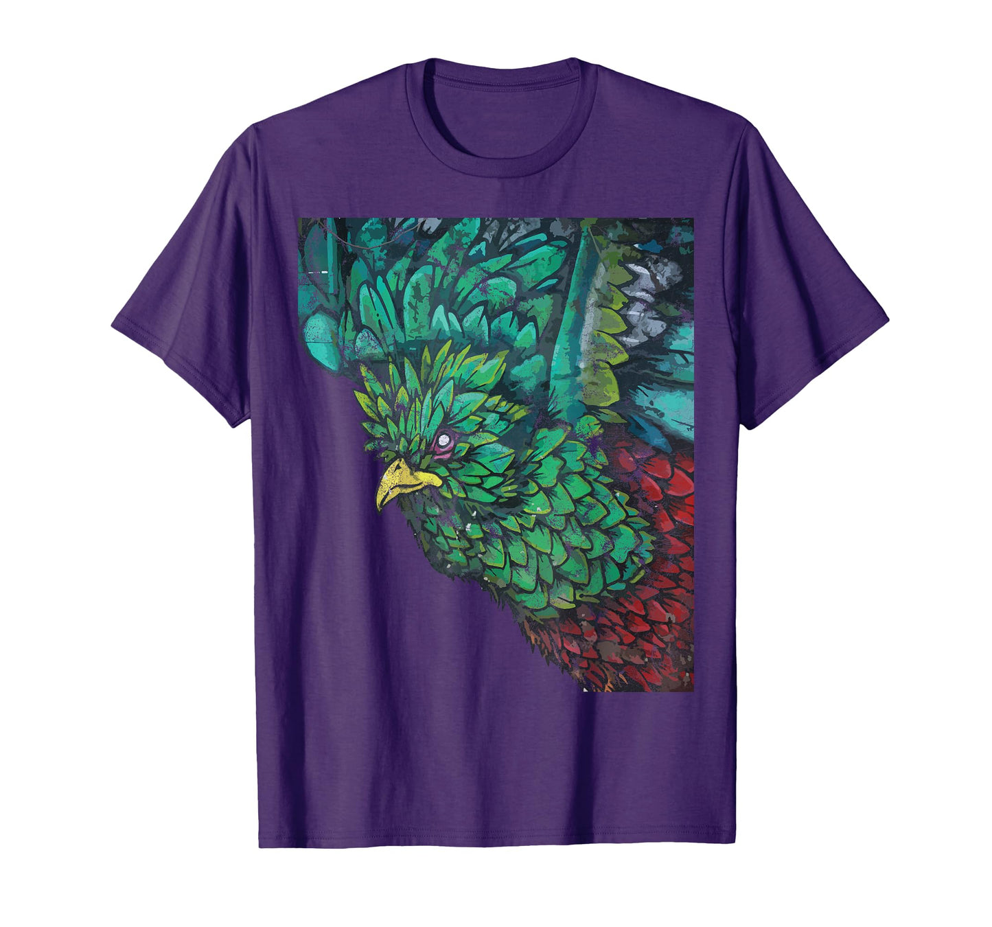 Quetzal Chapin Street Art Tikal Peten Maya Antigua Guatemala T-Shirt