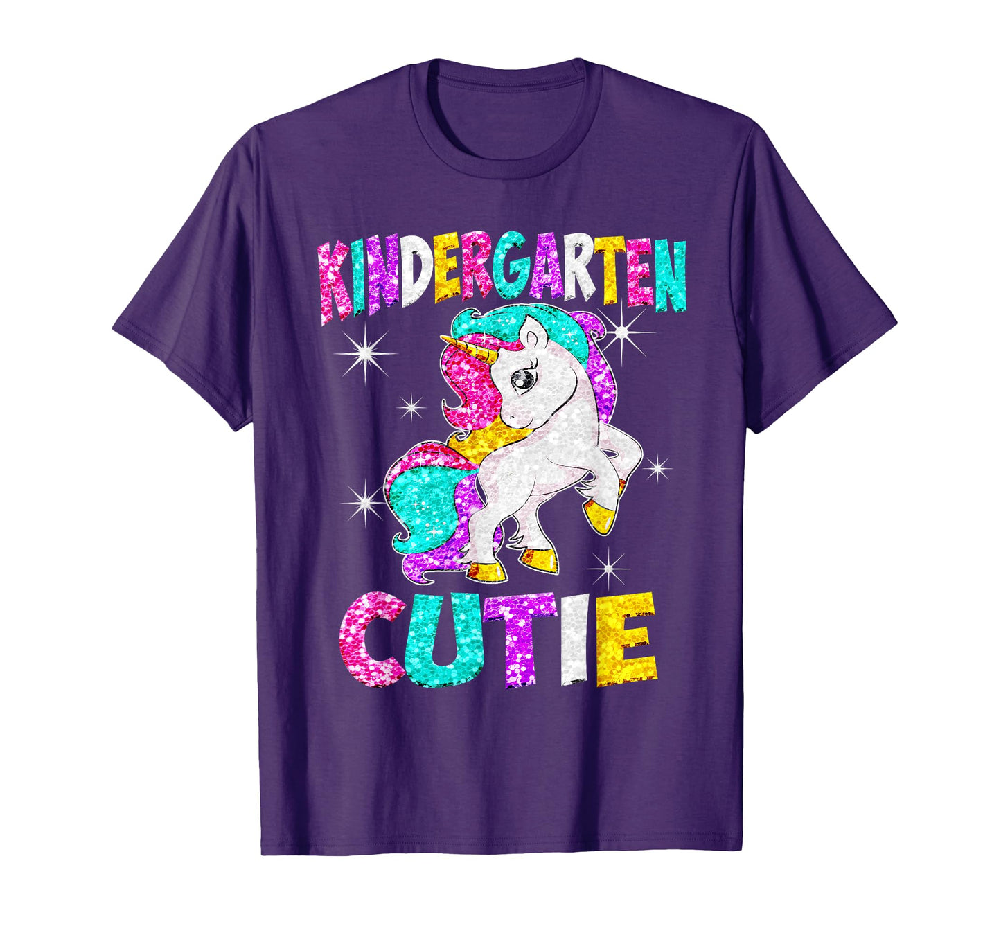 Kindergarten Cutie Unicorn TShirt Back to School T-Shirt