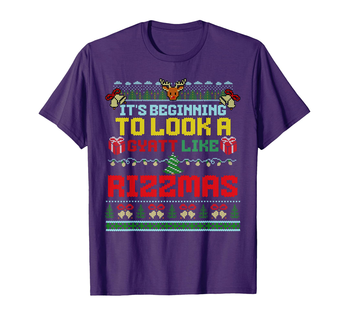 It's Beginning To Look A Gyatt Like Rizzmas Brainrot Xmas T-Shirt