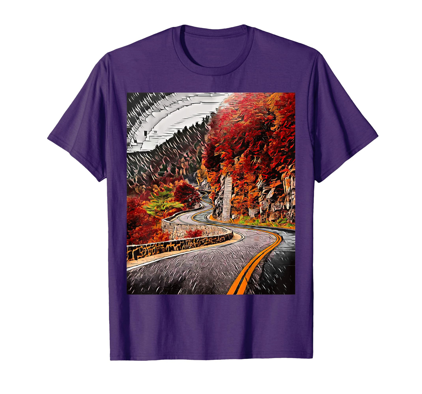 Hawk's Nest Highway, New York, USA T-Shirt
