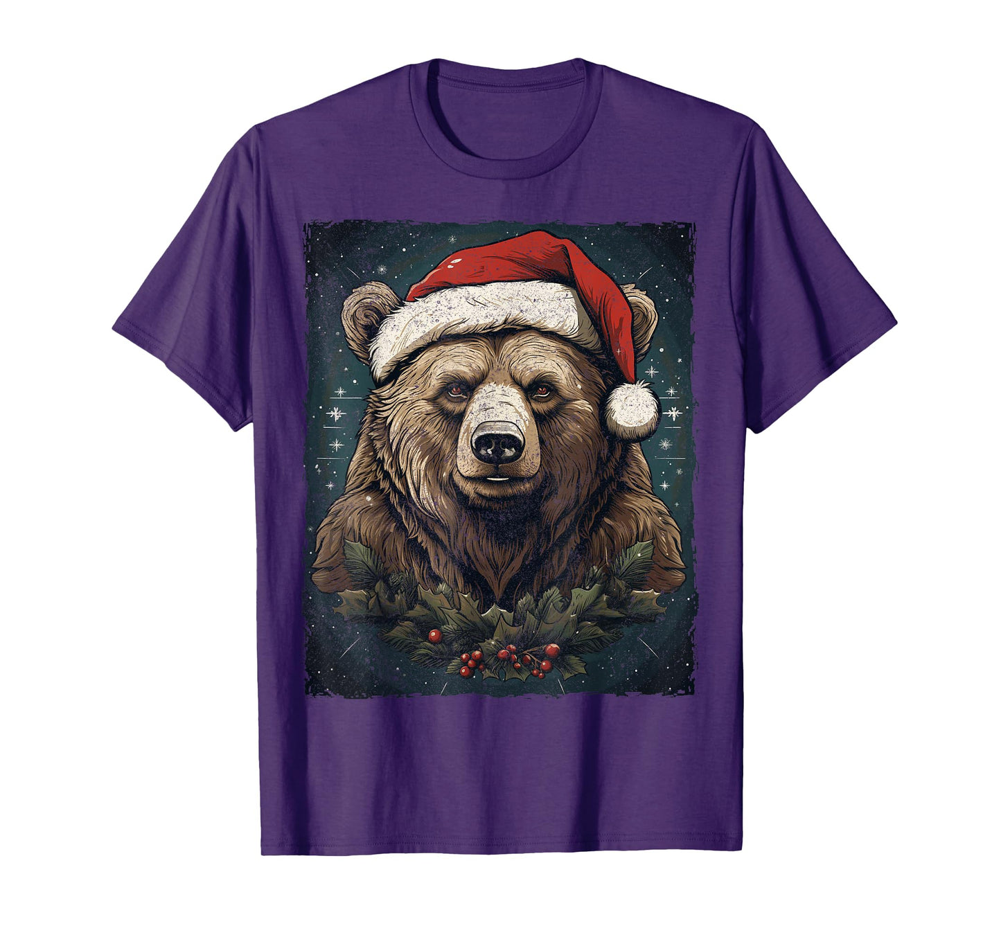 Grizzly Bear Christmas T-Shirt