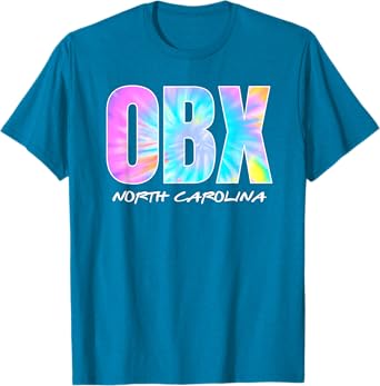Retro Tie Dye OBX North Carolina Outer Banks Boys Girls T-Shirt