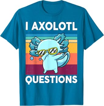 Boy I Axolotl Question Kids Toddler Funny Dabbing Salamander T-Shirt