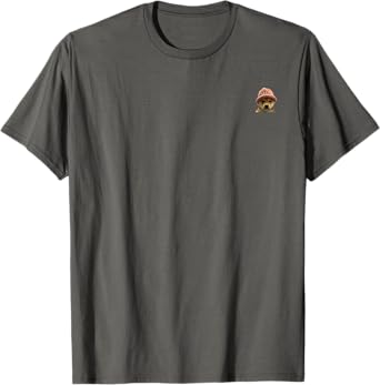ArtMix: Men & Women's Trendy Accessories Haven Dog Wif a Hat T-Shirt Grey Unisex-Kids Classic Fit Crew Neck Short Sleeve