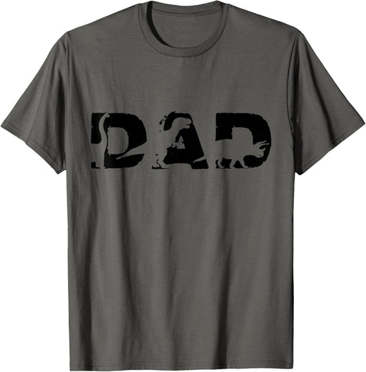 Dinosaur Dad Cute Three Rex Dino for Party in Father's Day T-Shirt