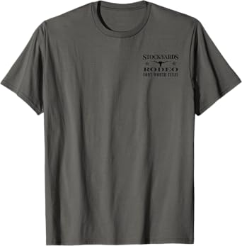 Fort Worth Texas Stockyards and Rodeo Cowboy Design T-Shirt