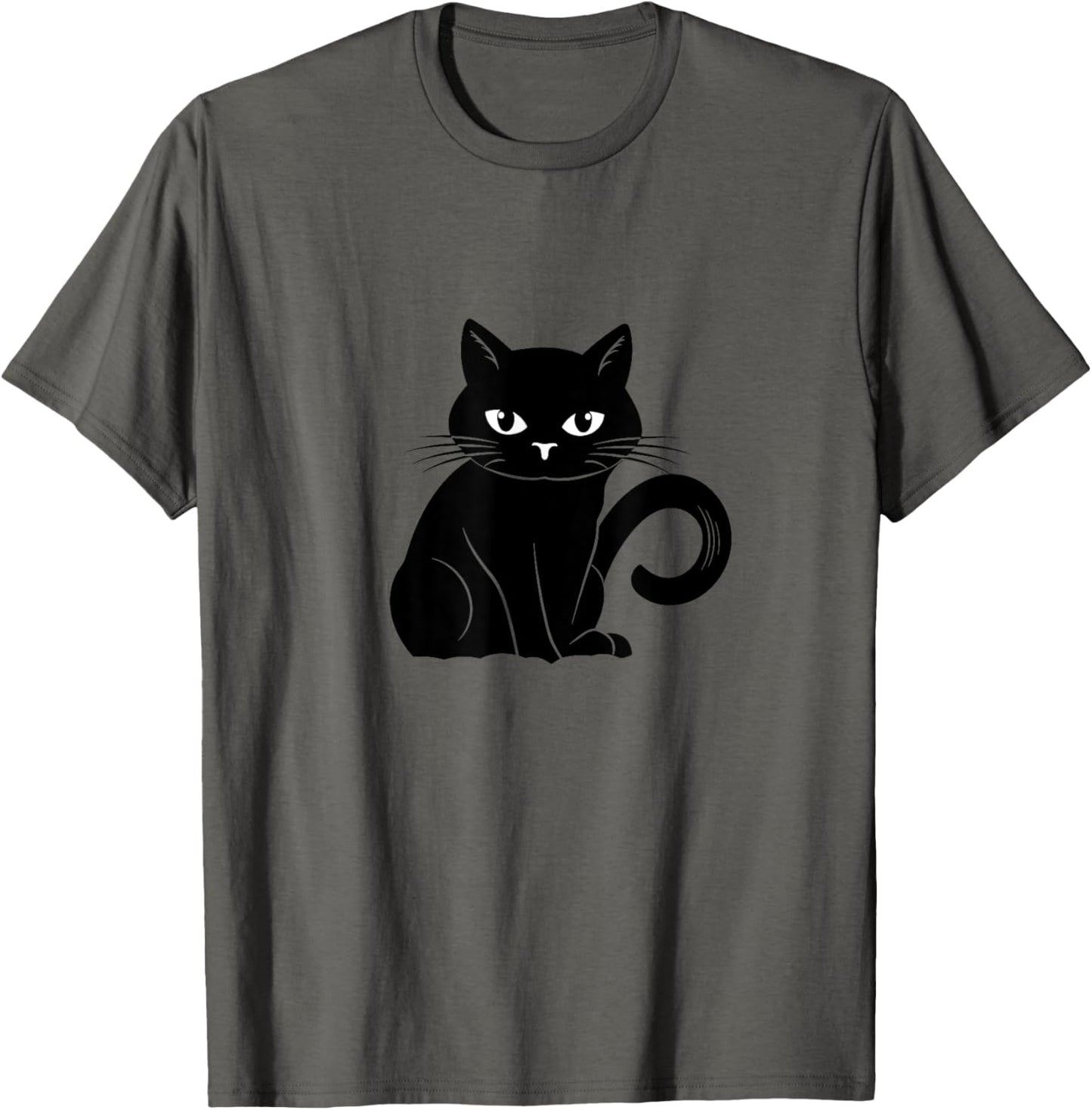 Funny Kids Halloween Black Cat Illustration Graphic Design T-Shirt