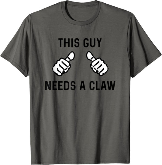 This Guy Needs A Hard Seltzer Funny Bar Crawl Summer Claw T-Shirt