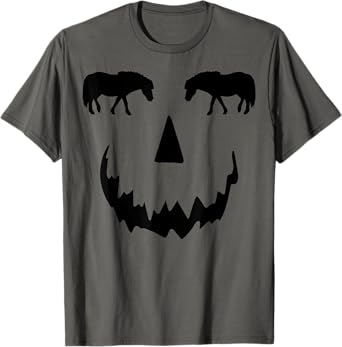 pumpkin Miniature Horse Tiny Horse halloween T-Shirt