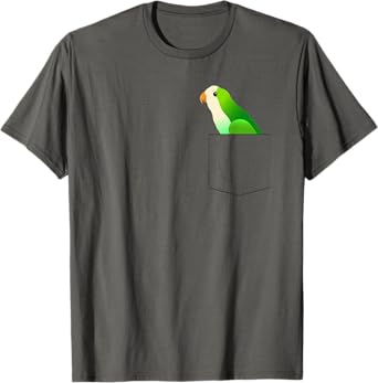 Quaker Parrot Monk Parakeet, Fake Pocket T-Shirt