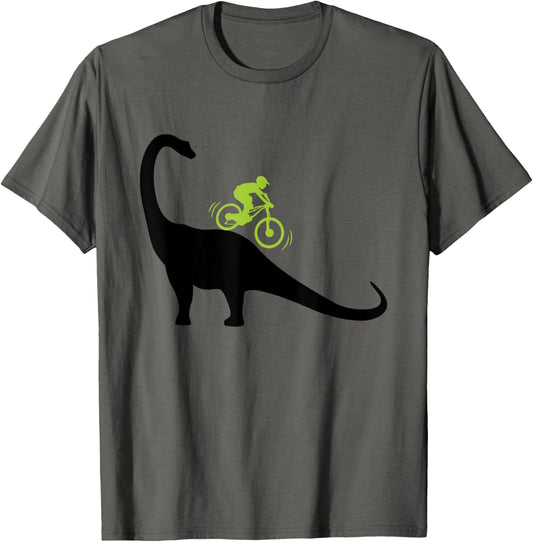 Cool Mountain Bike Dino Funny Bicycle Dinosaur Lovers Outfit T-Shirt