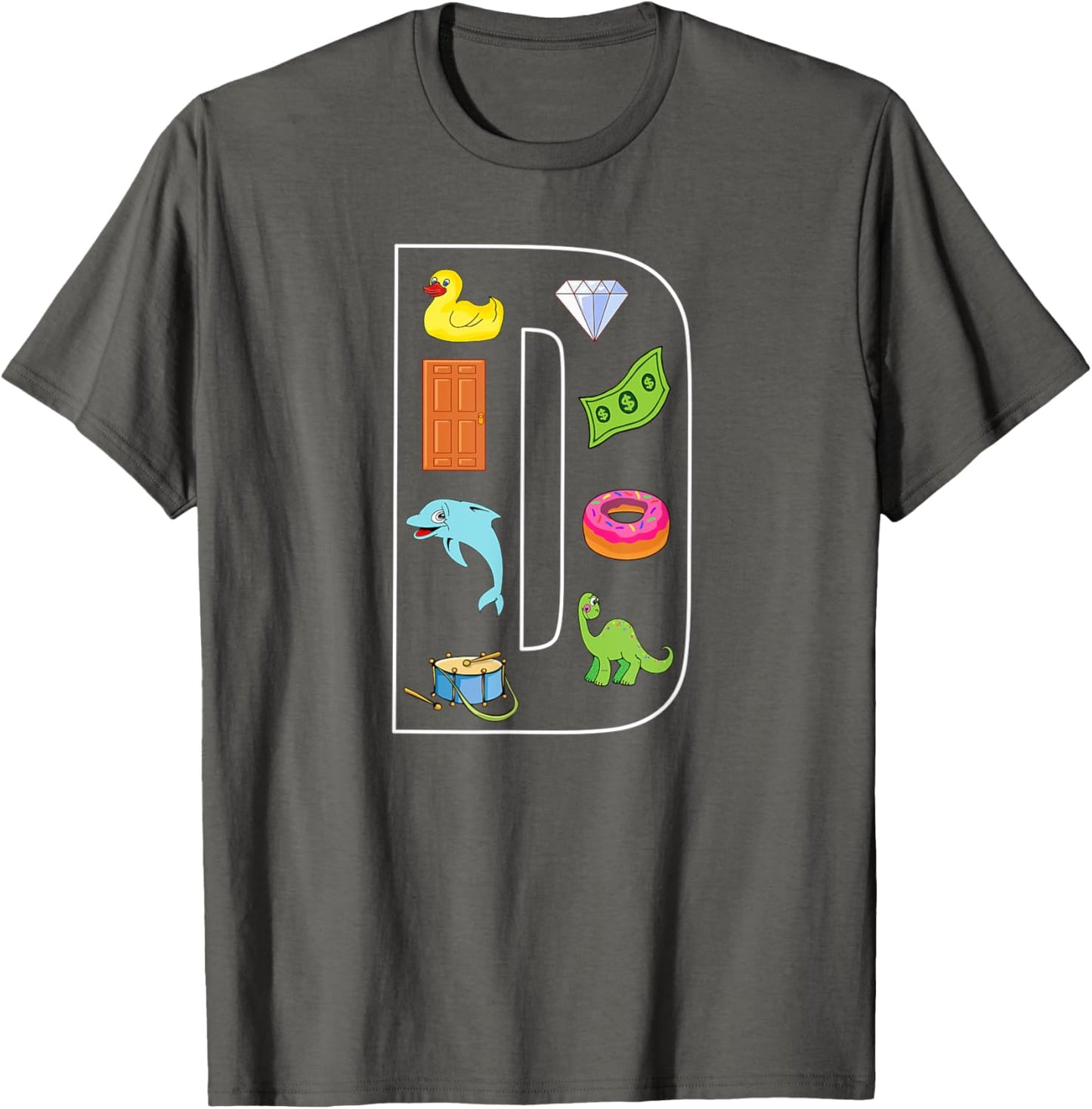 Alphabet Letter D Phonics Objects That Start With D Shirt