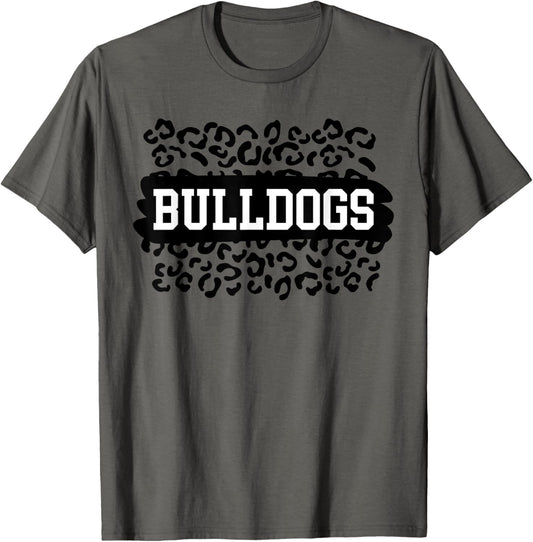 Leopard Bulldogs School Spirit Name Fan Team Back To School T-Shirt