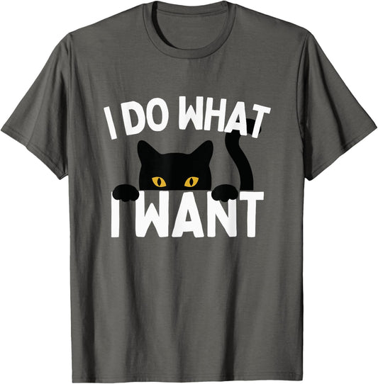 Funny Black Cat T-Shirt