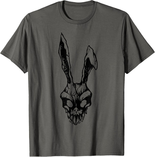 Scary Vintage Angry Rabbit Scull Halloween Party Costume Tee T-Shirt