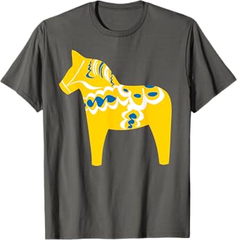 Dala Horse Shirt Dalarna Swedish Sweden T-Shirt Gift