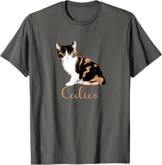 Cute Calico Cat T-shirt T-Shirt