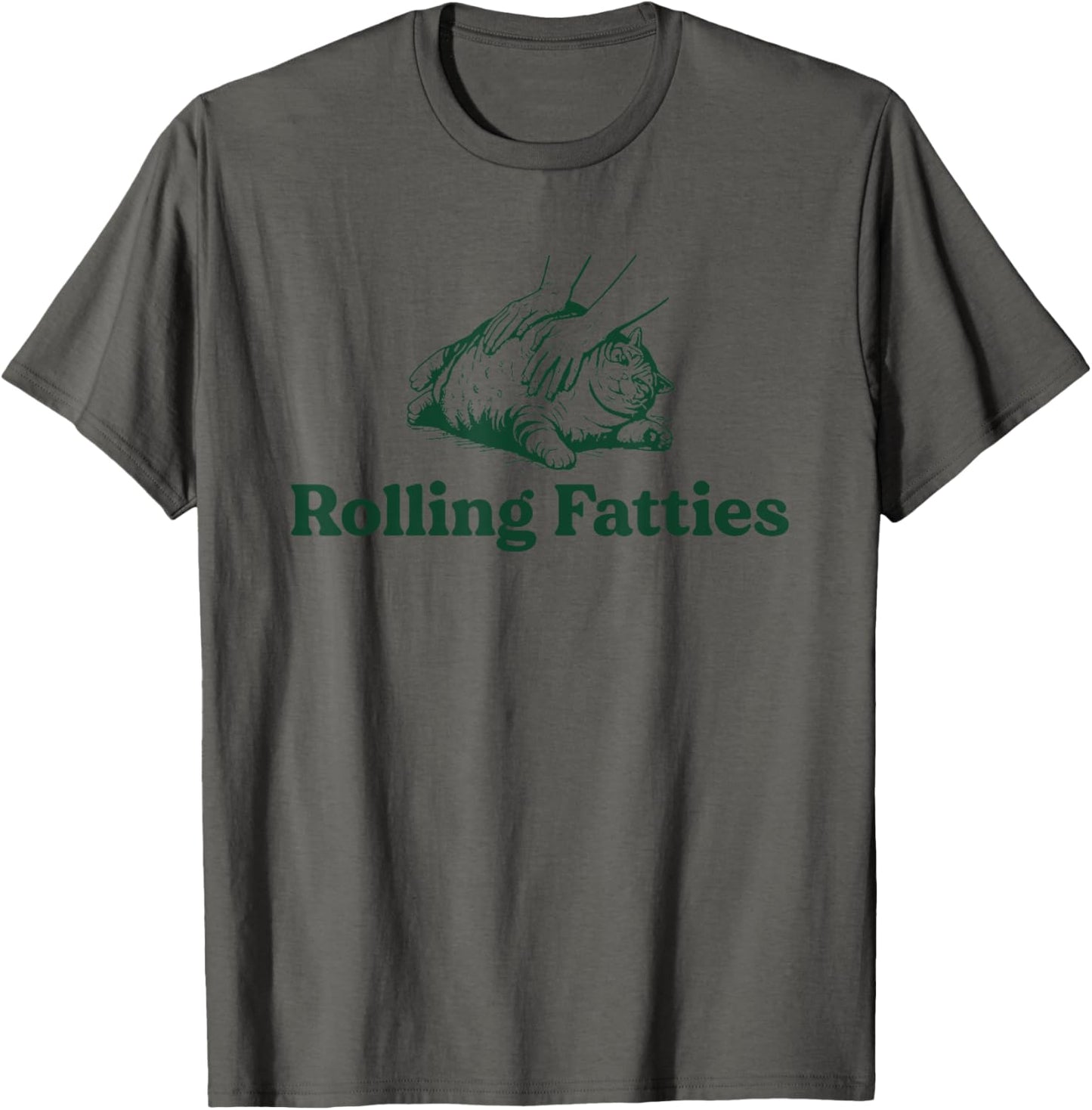 Cat Rolling Fatties Funny T-Shirt