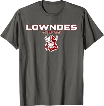 Lowndes High School Vikings Stacked T-Shirt