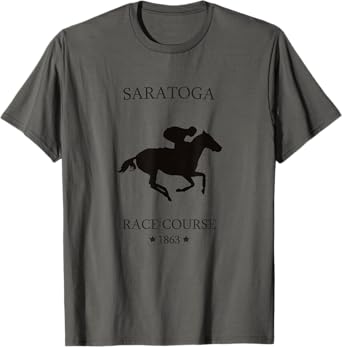 Saratoga New York thoroughbred horse racing track T-Shirt