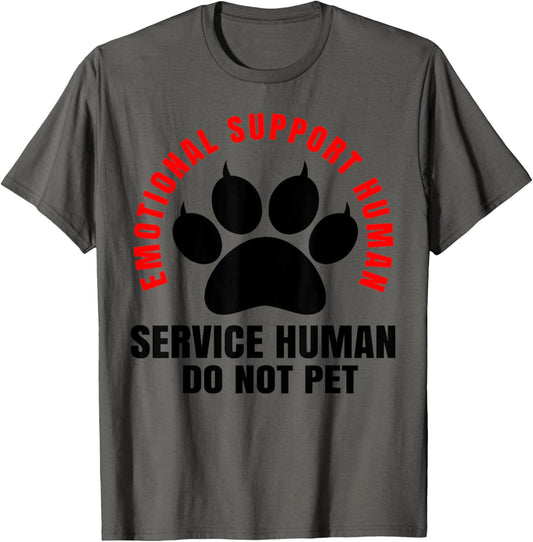 Service Human Do Not Pet Funny Dog Lover Vintage T-Shirt