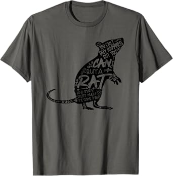 Funny Adorable Cute Small Rodent Pet Happy Rat Lovers Quote T-Shirt