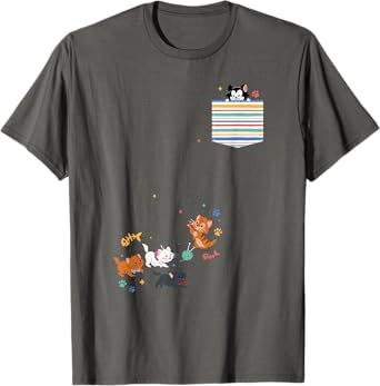 Disney The Aristocats Movie Kittens Pocket T-Shirt