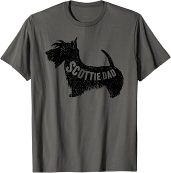 Scottie dad dog lover, cute Scottish Terrier dog dad vintage T-Shirt