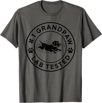 #1 GRANDPAW lab tested Labrador Retriever Best Dog Grandpa Men Women T-Shirt