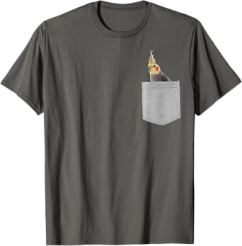 Animal in Your Pocket Cockatiel Bird T-Shirt