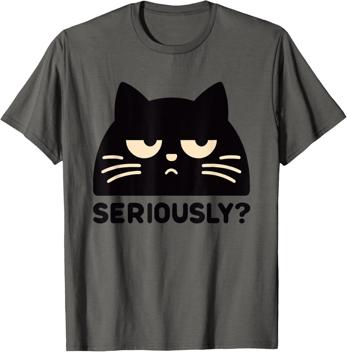 Annoyed Cat Seriously Cat Sarcastic Rolling Eyes Kawaii Cat T-Shirt