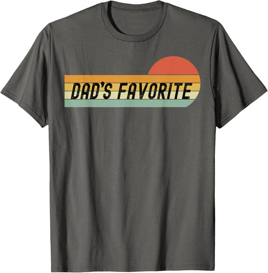 Funny Retro Dad's Favorite Son or Daughter - Father's Day T-Shirt