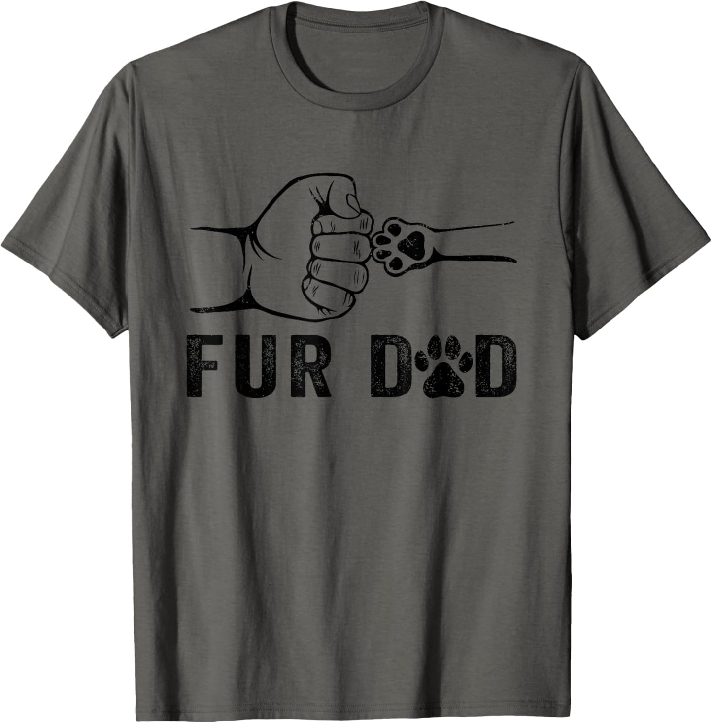 Fur Dad Dog Dad Cat Dad Pet Lover Father's Day Men T-Shirt