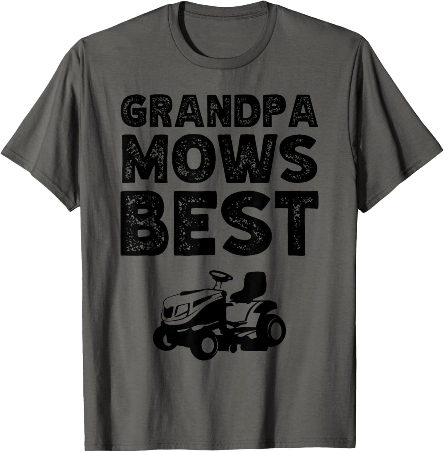 Grandpa Mows Best Funny Lawn Mower Father's Day T-Shirt